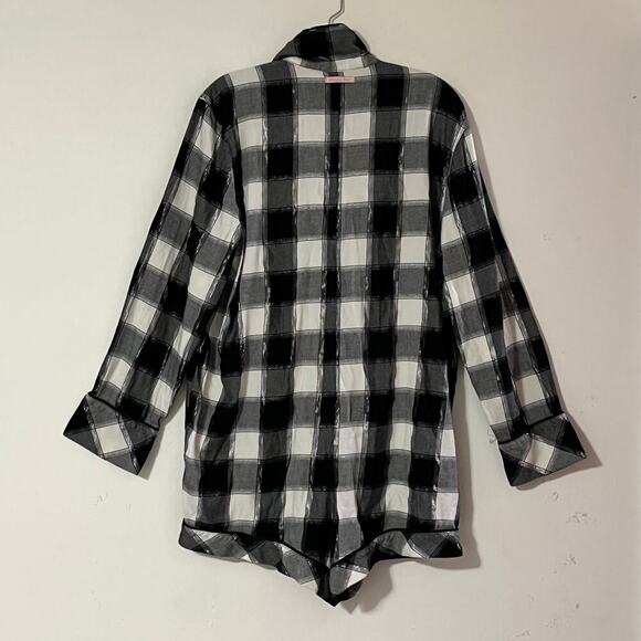 Victoria Secret Black and White Checkered Romper Size Large - Picture 4 of 15